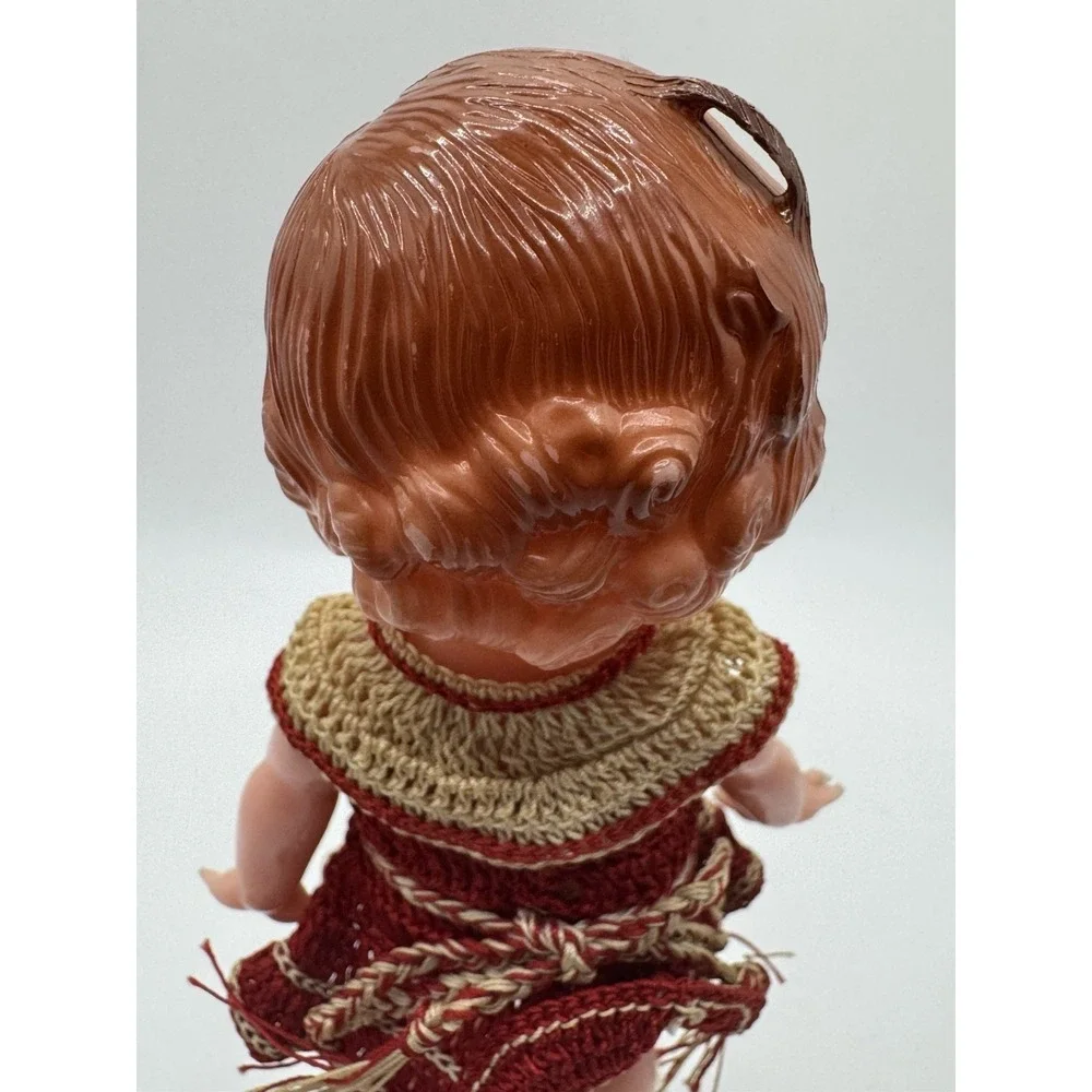 Vintage Knickerbocker Celluloid Cutie Girl Doll